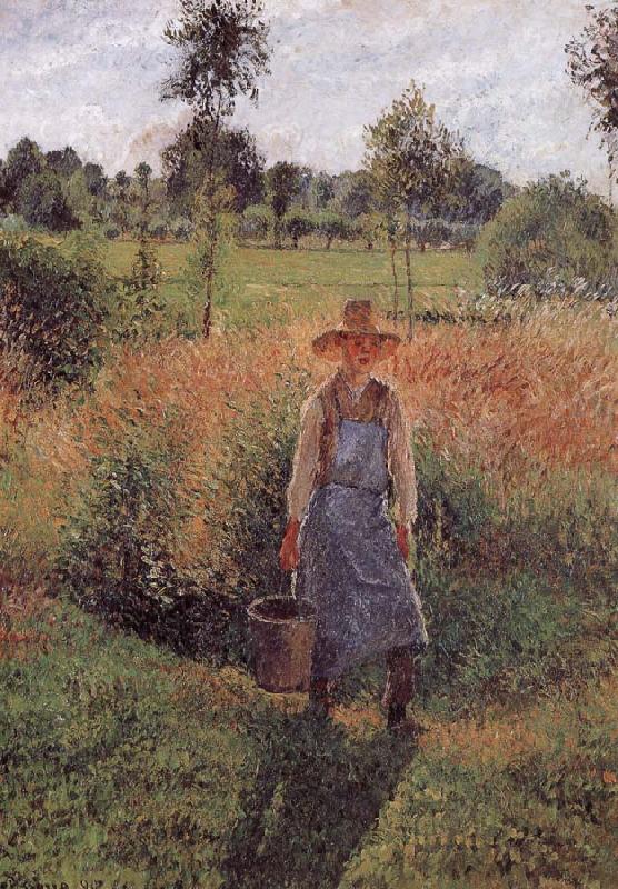 Camille Pissarro gardener oil painting image